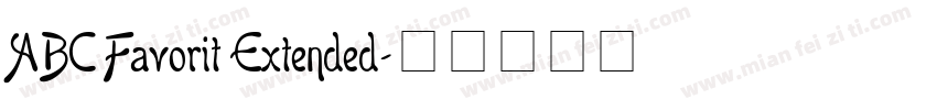 ABC Favorit Extended字体转换